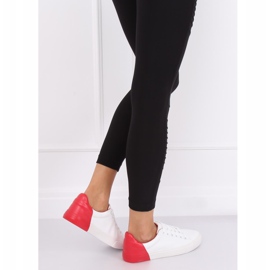 Women's sneakers white and red A88-29 W-RED 2