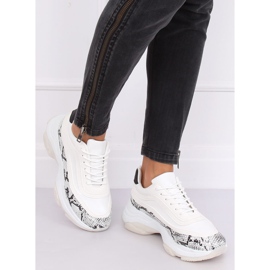 YY-02 White snake white sports shoes multicolored 1