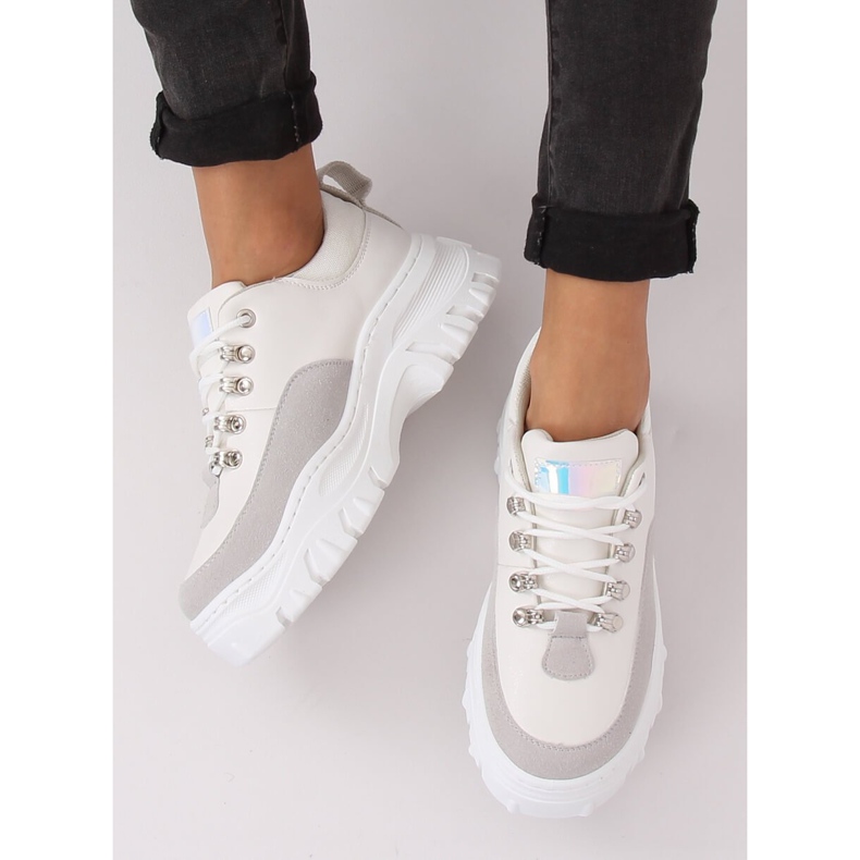 Gray and white high-soled shoes PF5329 Gray grey 1