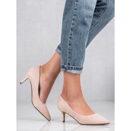 Ideal Shoes Comfortable Pumps On A Pin brown 2