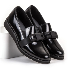 Filippo Leather Slip-on Shoes black 1