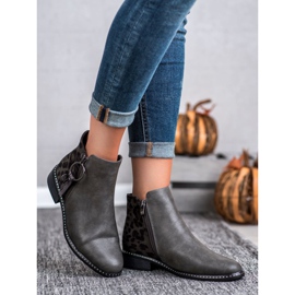 Filippo Stylish boots with a zipper grey 2