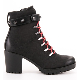 Vinceza Fashionable Laced Workers black 1