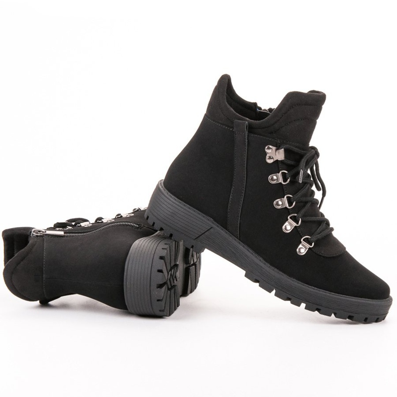 Vinceza Stylish Trappers black 2
