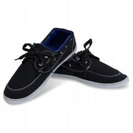 Cloth Loafers Sneakers VB14 Black 1