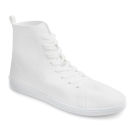 High Fabric Sneakers 351 White 1