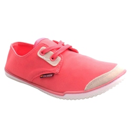 Lycra 899 Pink Lace-Up Sneakers 1