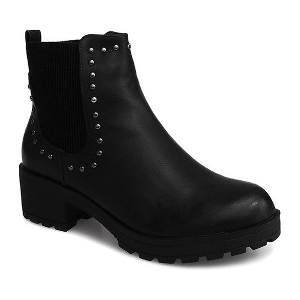 Motorized Boots With Studs 1643 Black 2