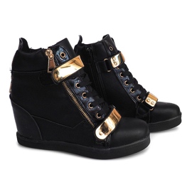Wedge Sneakers A89 Black 1 Wedge Sneakers A89 Black 1