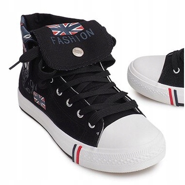 Black 1510-1 high sneakers 1