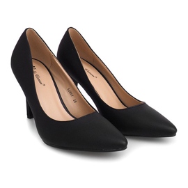 Suede high heels 50867 Black 1