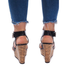 Wedge Sandals S260 Black 1