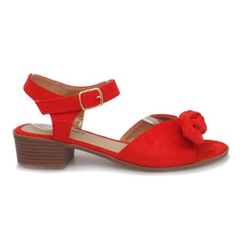 Red Noemia high-heeled sandals 2