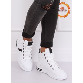 White CB-19078 WHITE / BLACK sneakers 1