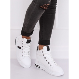 White CB-19078 WHITE / BLACK sneakers 2