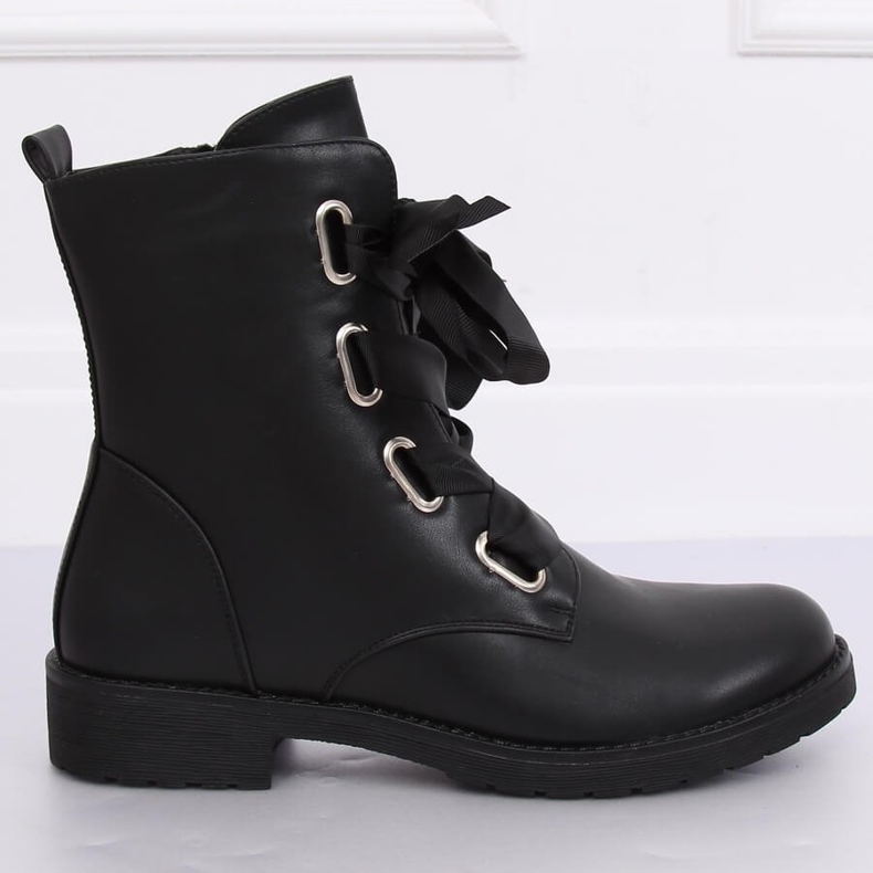 Workers laced with a ribbon black 11606-97 Black 1