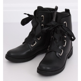 Workers laced with a ribbon black 11606-97 Black 2