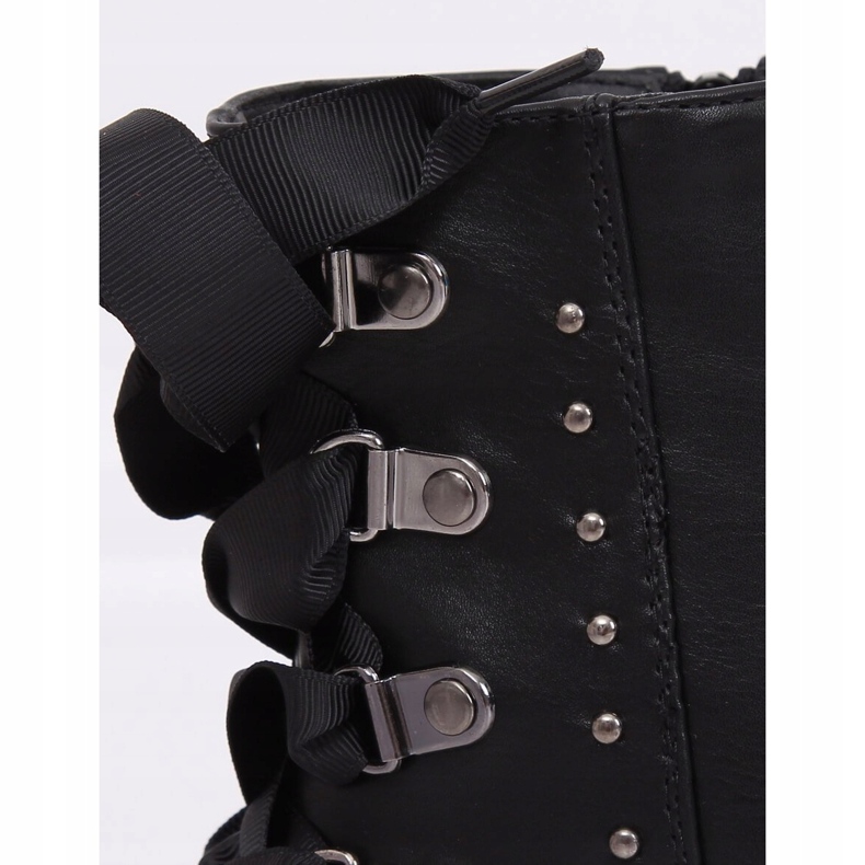 Black military boots HQ977 Black 1