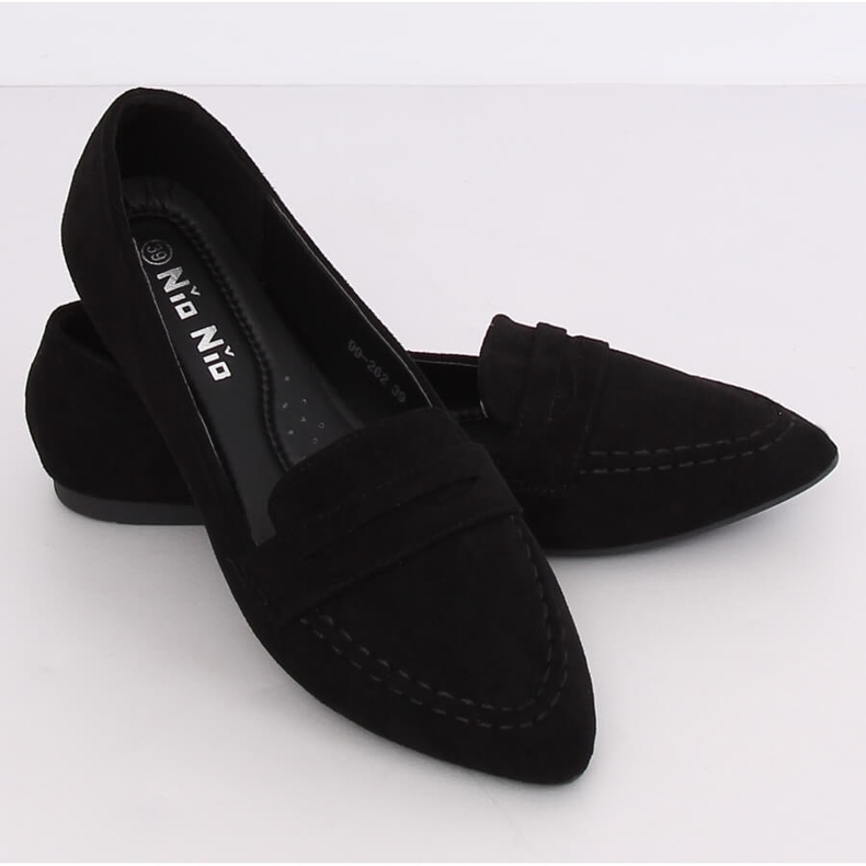 Black women's loafers 99-262 Black 1