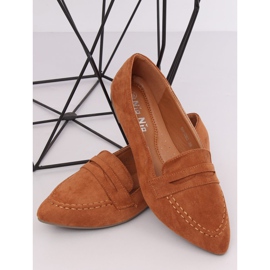 Women's loafers camel 99-262 Camel brown 1