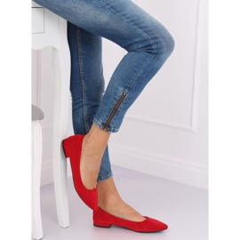 Ballerinas with almond toes red RC-76 Red 1