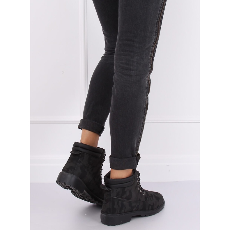 Timber boots for women camo W-3033 Blackcamuflage 2