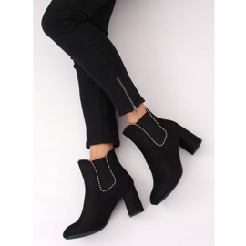 Black high-heeled boots 7392-GA Black 1