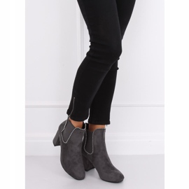 Gray High-heeled boots 7392-GA Gray grey 1