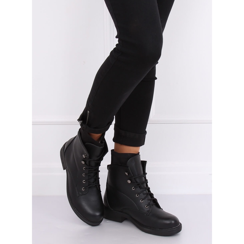 Black boots for women black 100-901B0-1 Black 2