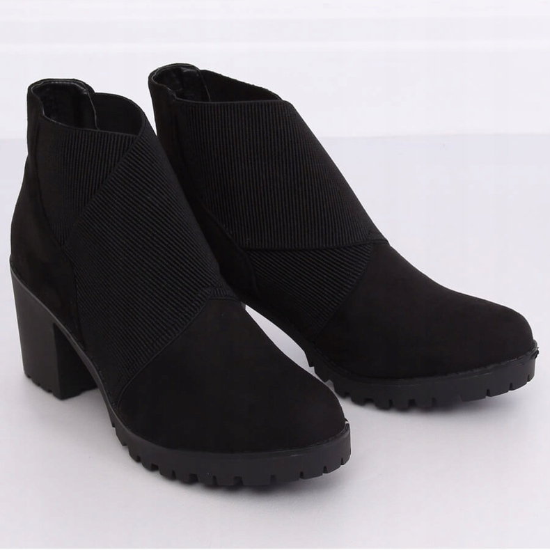 Black high-heeled boots BH151-KB Black 1
