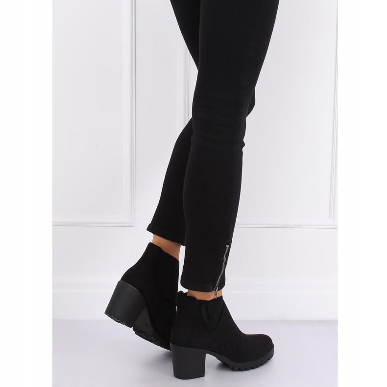 Black high-heeled boots BH151-KB Black 2