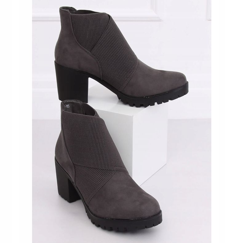 Gray High heels boots BH151-KB Gray grey 2