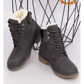 Women's gray insulated timber boots 1121-PA Gray grey 1