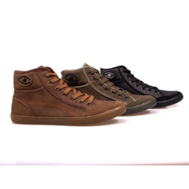 High Sneakers 201 Camel brown 1