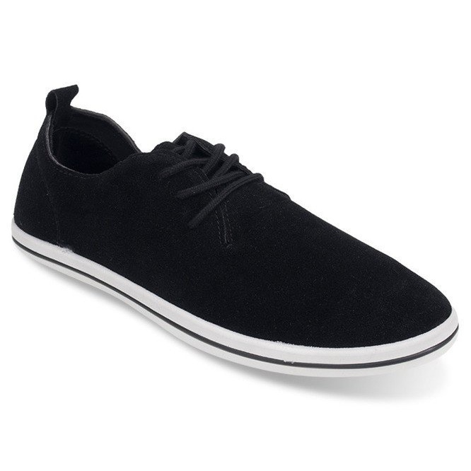 Light Men's Sneakers With Eco Suede 1205 Black 1