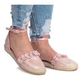 Pink espadrilles with Favara flowers 2