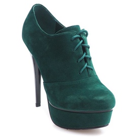 Elegant Boots On High Heel 7146 Green 1