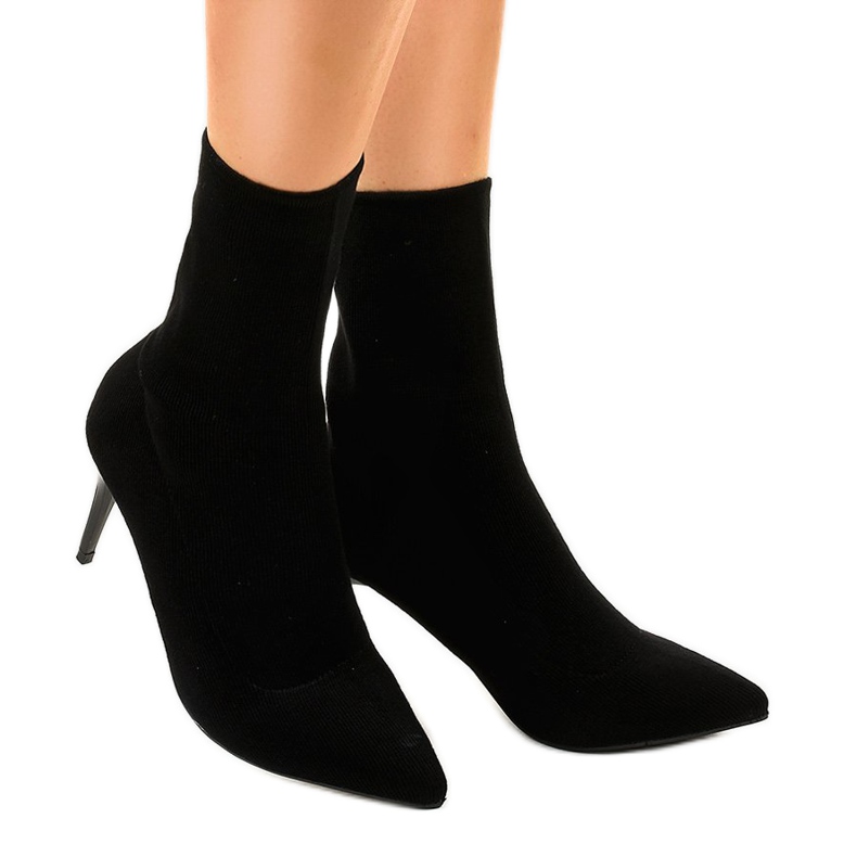 Black ankle boots LL-103P 2