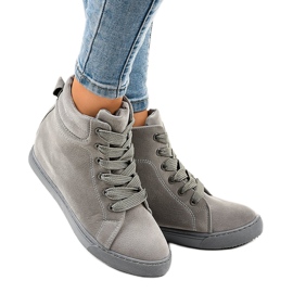 Gray sneakers on the wedge TL50-3 grey 2