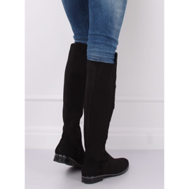 Black boots for women black boots H305 Black 1