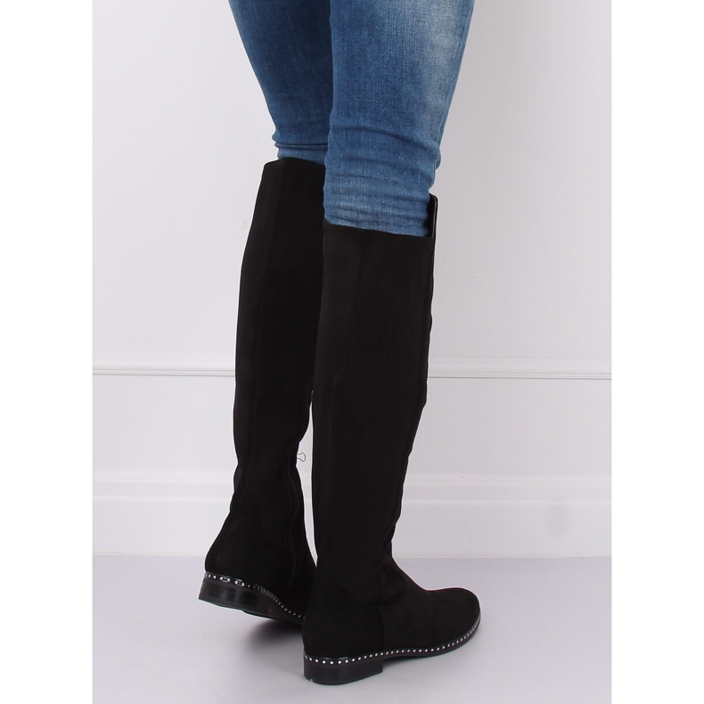Black boots for women black boots H305 Black 1