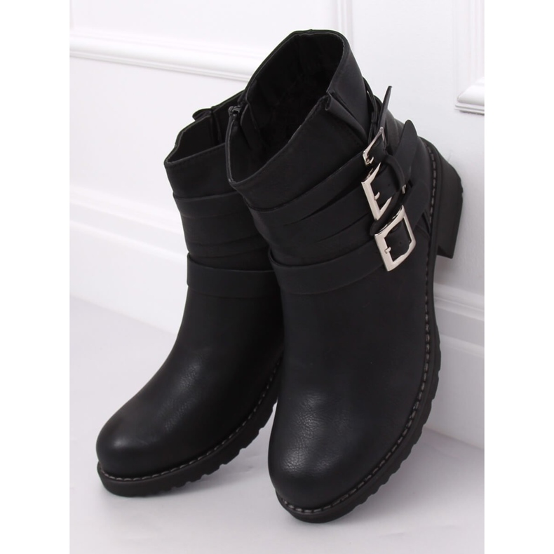 Black Z100 Black flat women's boots 1 Black Z100 Black flat women's boots 1