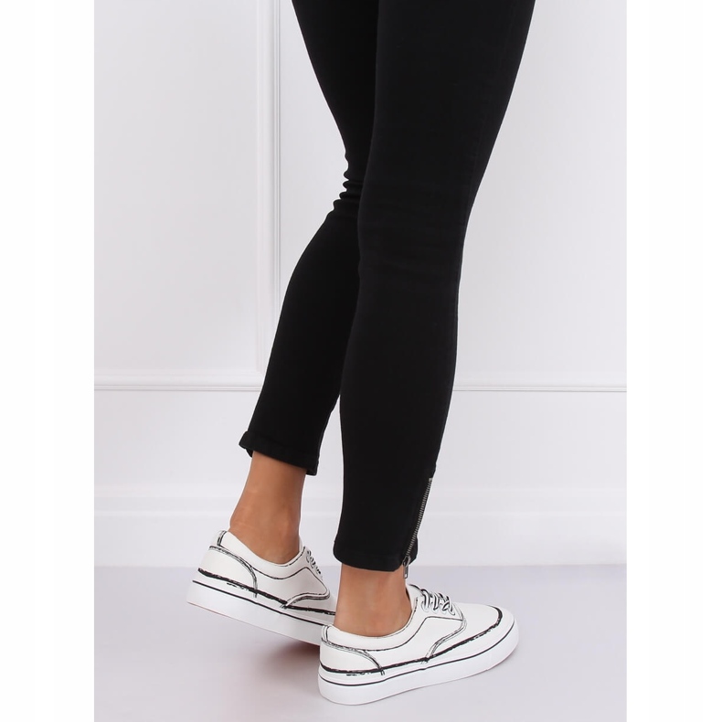 White women's sneakers BS103 White 2