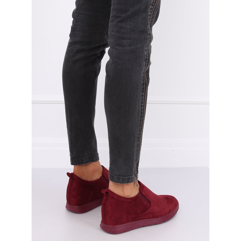 Shoes on a hidden wedge wedge ZY-7K67 Red 1