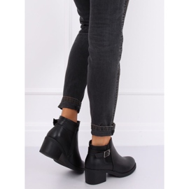 Black Jodhpur boots high heels B0-232 Black 1