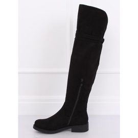 Over-the-knee boots black SU-2850 Black 1