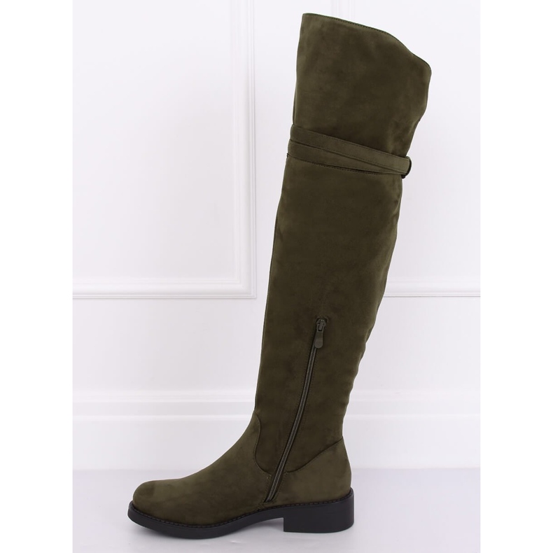 Over-knee boots green SU-2850 Green 1