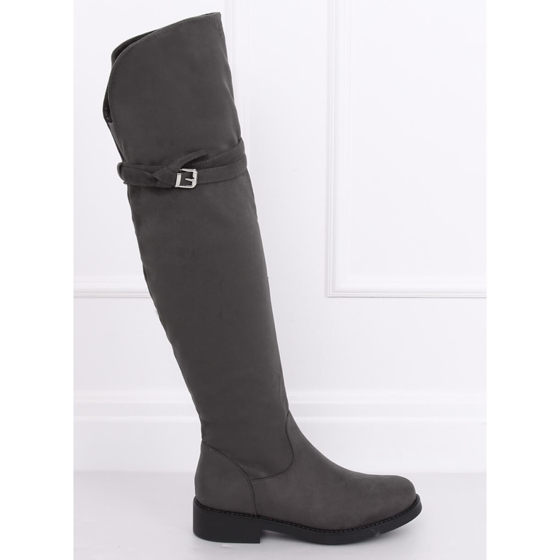 Over-the-knee boots gray SU-2850 Gray grey 2