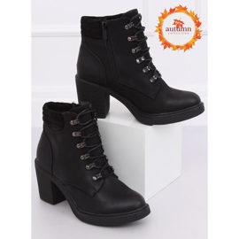 Black VQ-18 Black lace-up boots 1