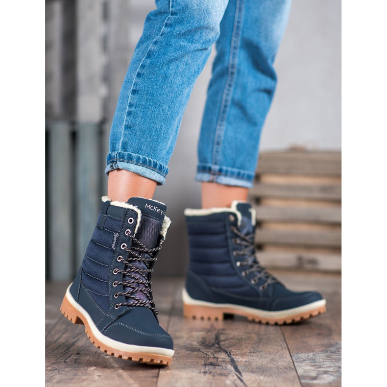 MCKEYLOR snow boots blue 1